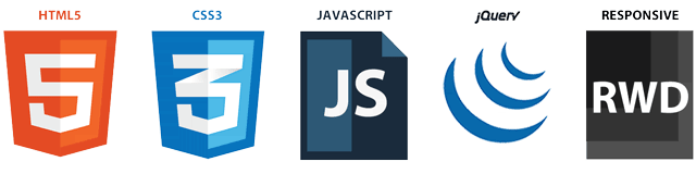 HTML5, CSS3, Javascript, jQuery, Responsive