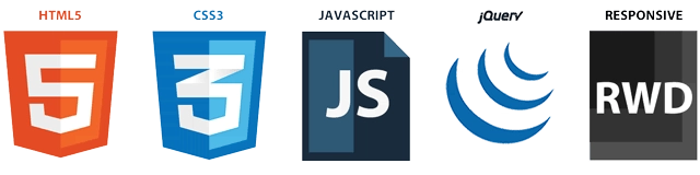 HTML5, CSS3, Javascript, jQuery, Responsive